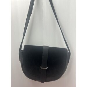 Moda Luxe Dawson Crossbody Purse Bag Black Suede Leather